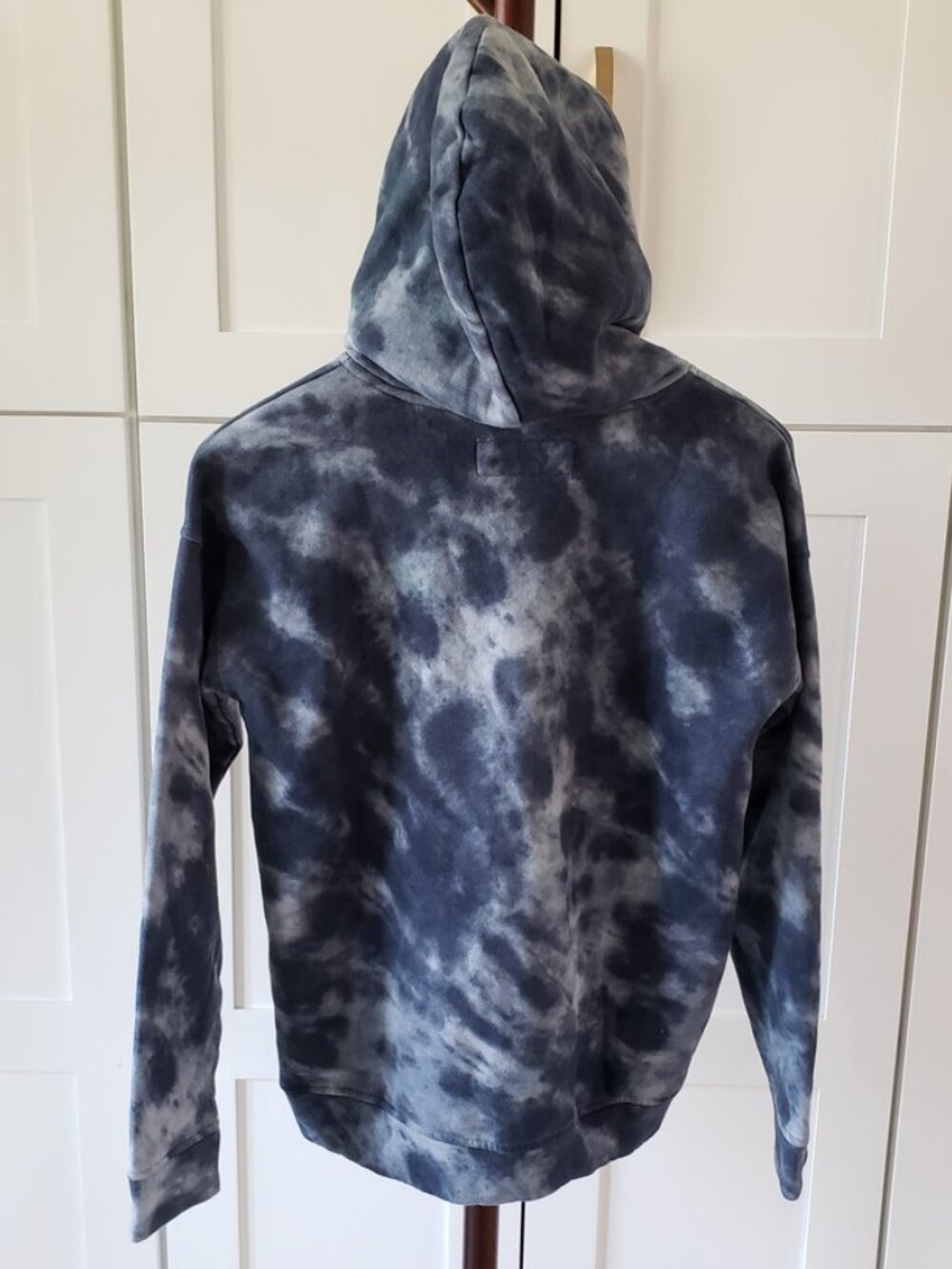 Abercrombie Kids Hoodie 15/16 Blue Tie Dye Relaxed Fit - Picture 4 of 7